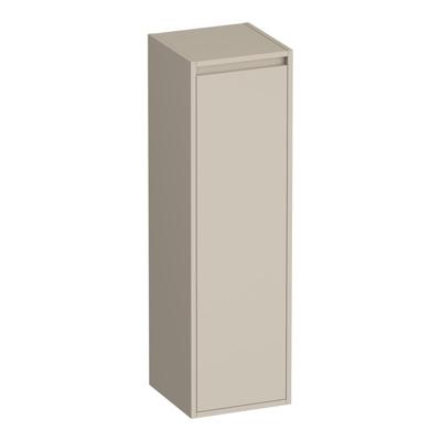 Brauer Adore - Hoge Kast - 120 cm - 1 Deur - Greeploos - Linksdraaiend - Mat Beige