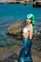 Handschoenen elleboog Zeemeermin - thumbnail