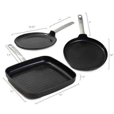 BergHOFF LEO RECYCLED Omeletpan, Antikleef Pan Grijs - thumbnail