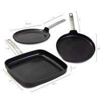 BergHOFF LEO RECYCLED Omeletpan, Antikleef Pan Grijs - thumbnail