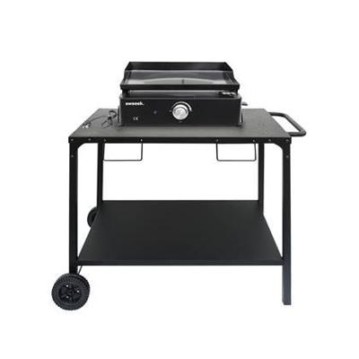 sweeek - Elektrische kookplaat, 1 brander met keukentrolley,