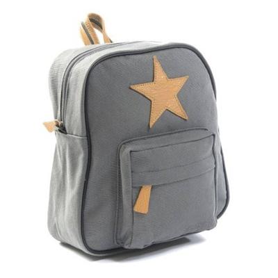Smallstuff rugzak junior 7 liter canvas grijs/beige Smallstuff rugzak junior 7 liter canvas grijs/beige