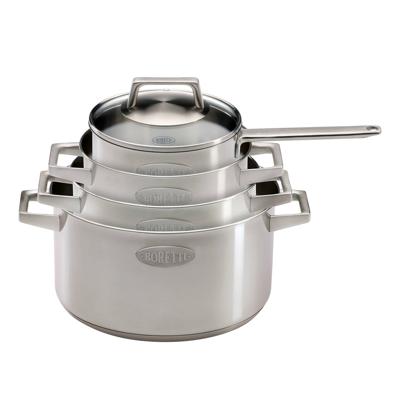 Boretti BAC150 Pannenset 8-delig RVS