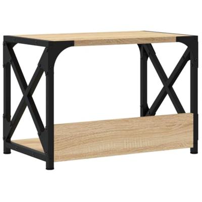 VidaXL Printerstandaard 44x26x31,5 cm bewerkt hout sonoma eikenkleurig VidaXL Printerstandaard 44x26x31,5 cm bewerkt hout sonoma eikenkleurig