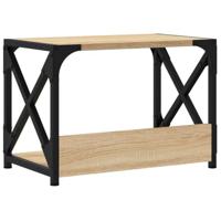 VidaXL Printerstandaard 44x26x31,5 cm bewerkt hout sonoma eikenkleurig - thumbnail