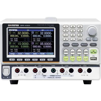 GW Instek GPP-4323 Labvoeding, regelbaar 0 - 32 V 0 - 3 A RS232, USB Programmeerbaar Aantal uitgangen: 4 x GW Instek GPP-4323 Labvoeding, regelbaar 0 - 32 V 0 - 3 A RS232, USB Programmeerbaar Aantal uitgangen: 4 x