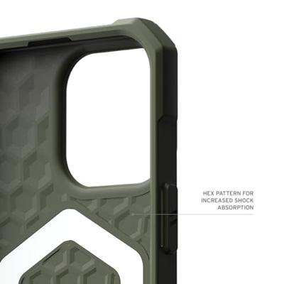 Urban Armor Gear Essential Armor MagSafe Case Backcover Apple iPhone 16 Pro Max Olijf-groen MagSafe compatible Urban Armor Gear Essential Armor MagSafe Case Backcover Apple iPhone 16 Pro Max Olijf-groen MagSafe compatible
