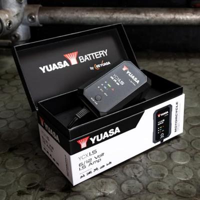 Yuasa YCX1.5 Loodaccu-lader 6 V, 12 V Laadstroom (max.) 1.5 A Yuasa YCX1.5 Loodaccu-lader 6 V, 12 V Laadstroom (max.) 1.5 A