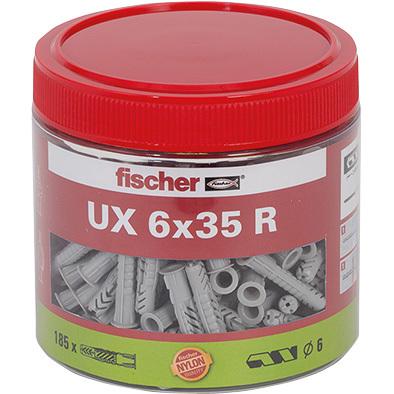 Fischer 531027 Universele pluggen 35 mm 6 mm 1 stuk(s) Fischer 531027 Universele pluggen 35 mm 6 mm 1 stuk(s)