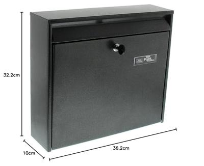 Burg Wächter 61110 MAIL 5877 E Brievenbus Staal IJzer Sleutelslot