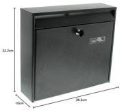 Burg Wächter 61110 MAIL 5877 E Brievenbus Staal IJzer Sleutelslot - thumbnail