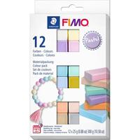FIMO® soft, pastelkleuren, 12x25 gr/ 1 doos - thumbnail