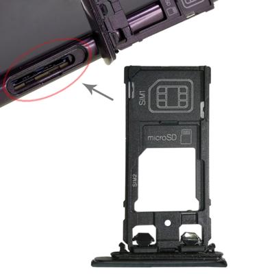 SIM1 kaart lade + SIM2 kaart/micro SD-kaart lade voor Sony Xperia XZ (blauw)