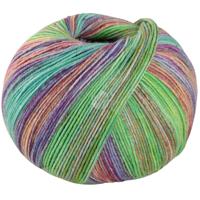 Lana Grossa Meilenweit 100 Seta Piano 3614 Meigroen/bes/geel/blauwviolet/opalgroen - thumbnail
