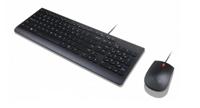 Essential Wired Combo - Toetsenbord en muis set - USB - voor IdeaPad L3 15IML05; ThinkCentre M70; M75n IoT; M80; M90; ThinkStation P340; V50s-07 - thumbnail