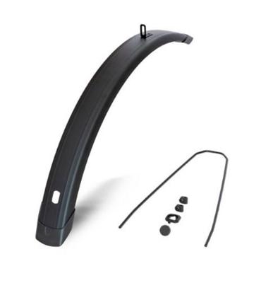 Eurofender Voorspatbord 28 inch 72mm vlak mat zwart tempo square