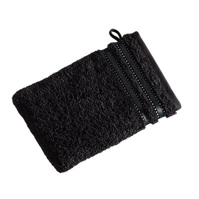 Vossen Vossen Washandje Cult de Luxe 7900 Zwart 22x16