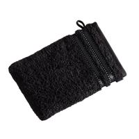 Vossen Vossen Washandje Cult de Luxe 7900 Zwart 22x16 - thumbnail