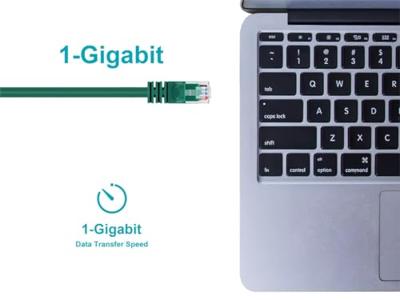 Monoprice Cat5e Ethernet-patchkabel – netwerk-internetkabel – RJ45, gestrant, 350 MHz, UTP, zuiver blanke koperdraad, 24 AWG, 91 cm, groen