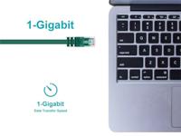 Monoprice Cat5e Ethernet-patchkabel – netwerk-internetkabel – RJ45, gestrant, 350 MHz, UTP, zuiver blanke koperdraad, 24 AWG, 91 cm, groen - thumbnail