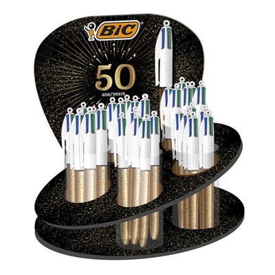 Bic Colours Frozen 4-kleurenbalpen, medium, klassieke inktkleuren, doos van 12 stuks Bic Colours Frozen 4-kleurenbalpen, medium, klassieke inktkleuren, doos van 12 stuks