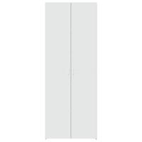 Hoge kast 70x42,5x185 cm bewerkt hout wit - thumbnail