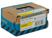 Proftec Spaanplaatschroef Vz Pk PZ2 4.0X25 | 200 stuks - 5203.01.25101 - thumbnail