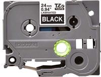 Brother TZE-355 labelprinter-tape Wit op zwart - thumbnail