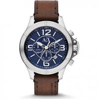 Horlogeband Armani Exchange AX1505 Leder Bruin 22mm - thumbnail