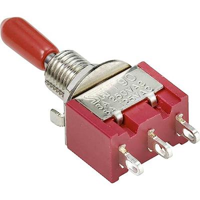 TRU COMPONENTS TC-9353984 Wipschakelaar 250 V/AC 3 A 1x aan/uit/aan Continu 1 stuk(s)