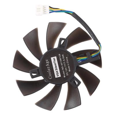 DC 12V 0.5A 4-pins mannelijke desktopcomputer Radiator Cooling Fan CPU koelventilator Diameter: 8 5 mm