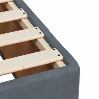 Bedframe zonder matras 90x190 cm fluweel donkergrijs - thumbnail