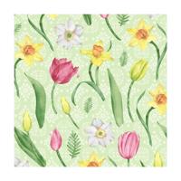 Duni Servetten Joyful Blooms 33cm - thumbnail