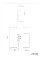 Trio BuitenlampCanning teak hout - 209660130 - thumbnail