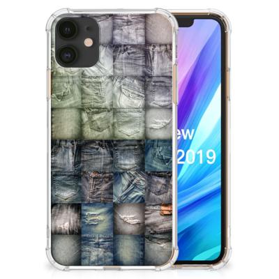 Anti Shock Bumper Case Apple iPhone 11 Spijkerbroeken Anti Shock Bumper Case Apple iPhone 11 Spijkerbroeken