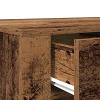 Bureau 100x49x75 cm bewerkt hout oud houtkleurig - thumbnail