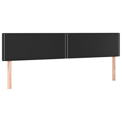 Boxspring met matras kunstleer zwart 180x200 cm - thumbnail