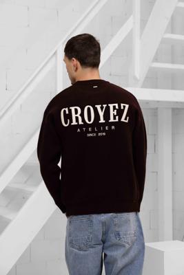Croyez Gallery Knit Sweater Heren Donkerrood - Maat M - Kleur: Donkerrood | Soccerfanshop