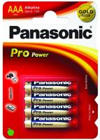 Panasonic AAA LR03 4stuks Pro Power Alkaline Micro Penlites - thumbnail