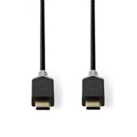 USB 3.1-kabel (Gen2) | Type-C male - Type-C male | 1,0 m | Antraciet - thumbnail
