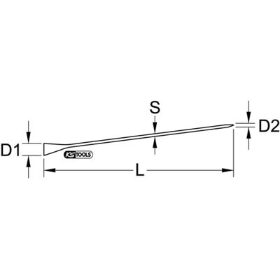 KS Tools 129.2222 Richtings-/monteerijzer, 400 mm