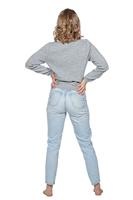 Kersttrui grijs snowman - thumbnail