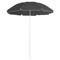 Parasol met stalen paal 180 cm antracietkleurig - thumbnail