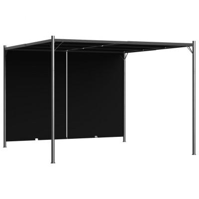 Pergola met uittrekbaar dak 3x3 m antraciet