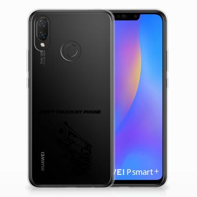 Huawei P Smart Plus Silicone-hoesje Gun Don't Touch My Phone