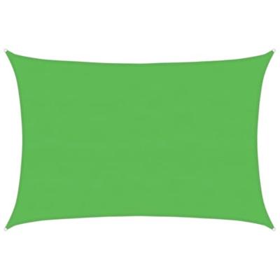 VidaXL Zonnezeil 160 g/m² 5x7 m hdpe lichtgroen