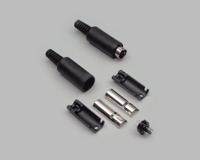 BKL Electronic 0204005 Miniatuur-DIN-connector Stekker, recht Aantal polen: 7 Zwart 1 stuk(s) - thumbnail