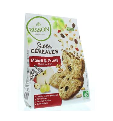 Zandkoekjes muesli & fruit bio 200 Gram