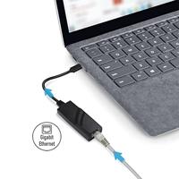 LogiLink USB-C (USB 3.2 Gen 1) naar Gigabit (RJ45) adapter tot 5 Gbit/s, energiebesparende functie - thumbnail
