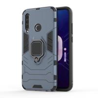 PC + TPU schokbestendige beschermhoes met magnetische ring houder voor Huawei Honor 10i (marineblauw) - thumbnail
